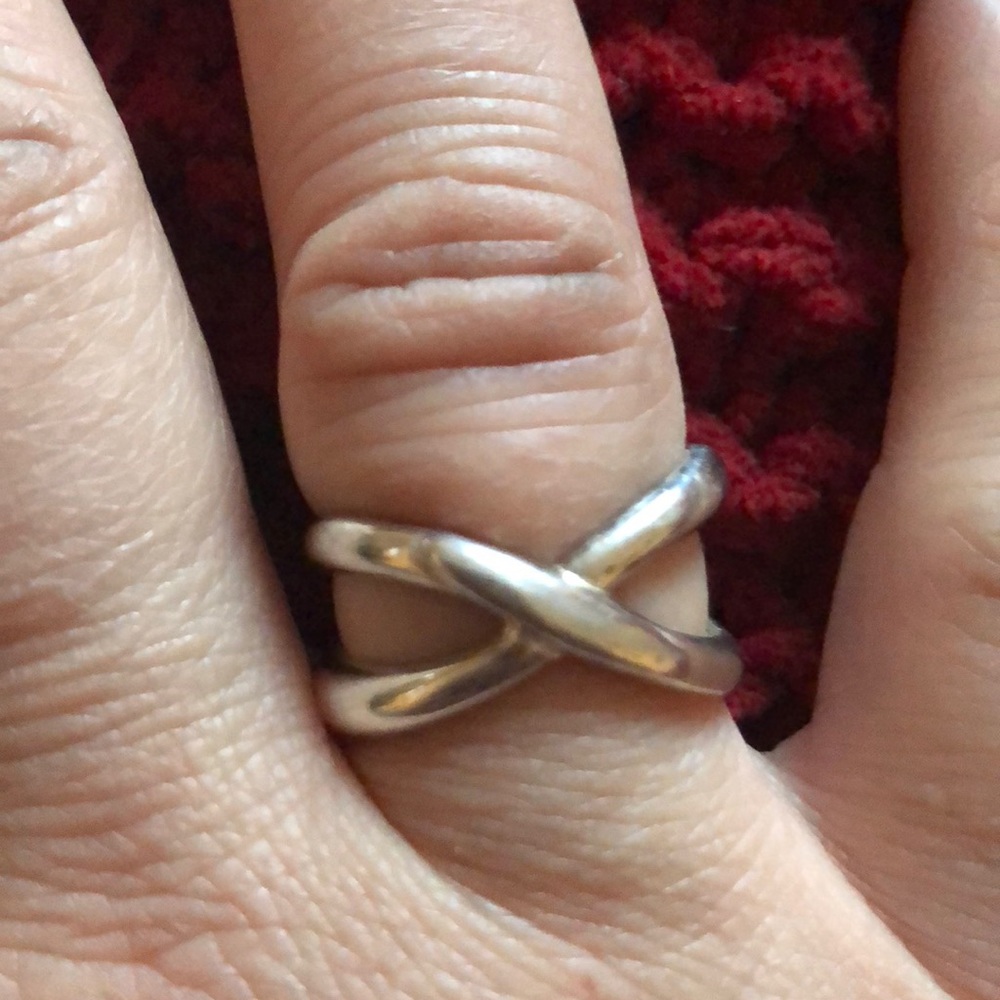Stella & Dot Odette Silver Plated Ring Size 7